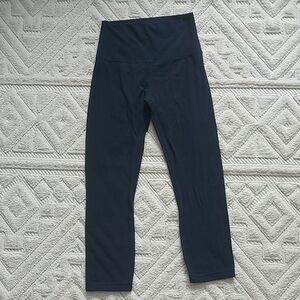 Lululemon 🍋 Align Crop *21" Navy High Waisted Nulu size 4
